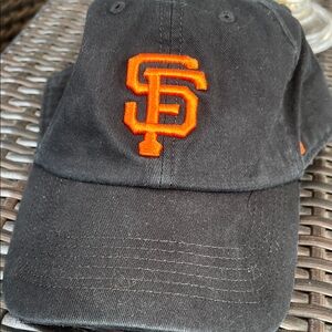 SF Giants Black Cap with Orange Logo